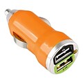 Insten USB Car Charger for Most Smartphones, Orange (1405396)