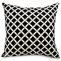 Majestic Home Goods Indoor/Outdoor Bamboo Large Pillow; Black