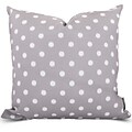 Majestic Home Goods Indoor/Outdoor Ikat Dot Large Pillow; Gray