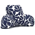 Majestic Home Goods Outdoor/Indoor Plantation Reading Pillow; Navy Blue