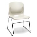 OFM Multi-Use Stack Chair, Plastic Seat and Back, Ivory, Pack of 4, (315-4PK-A20)