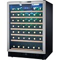 Danby Designer 5.3 Cu. Ft. Wine Cooler, Black/Stainless Steel (DWC508BLS)