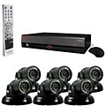 REVO™ 8CH 1TB DVR Surveillance System W/6 700TVL 100 Night Vision Mini Turret Cameras, Black