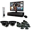 REVO™ 8CH 1TB DVR Surveillance System W/700TVL 3 Dome 3 Bullet Cameras & 18 1/2 Monitor, Black