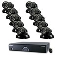 REVO™ 16CH 960H 4TB DVR Surveillance System W/10 700TVL 100 Night Vision Mini Turret Cameras, Black