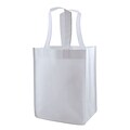 Shamrock Non-Woven Tote Bag, White, 8X5X10, 14 Handle, 100/case pack