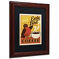 Trademark Anderson Early Bird Blend Coffee Art, Black Matte W/Wood Frame, 11 x 14