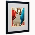Trademark Anderson Vin Francais Art, White Matte W/Black Frame, 16 x 20