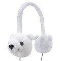 GOgroove® Groove Pal KDZ Over-Ear Headphones With Kids Safe Volume Limiting Sound, Polar Bear