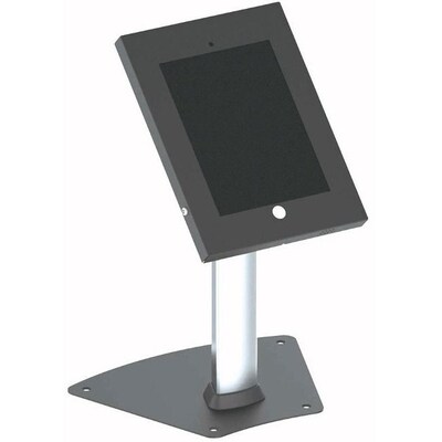 Pyle® PSPADLK12 Tamper-Proof Anti-Theft iPad Kiosk Safe Security Desk Table Stand; Black