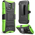 i-Blason Prime Series Dual Layer Holster Case With Kick Stand For Samsung Galaxy S5 Active, Green