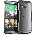 SUPCase Unicorn Beetle Premium Hybrid Protective Case For HTC One M8, Clear Black/Black
