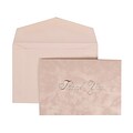 JAM Paper® Thank You Cards Set, Silver Brushstrokes with Silver Print, 104 Note Cards with 100 Envelopes (312025221)