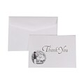 JAM Paper® Thank You Cards Set, Silver Design with White Envelope, 104 Note Cards with 100 Envelopes (52660501)