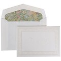 JAM Paper® Thank You Cards Set, Pearl Acanthus with Tapestry Lined Envelope, 104 Note Cards with 100 Envelopes (52691522TA)