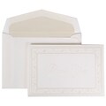 JAM Paper® Thank You Cards Set, Pearl Lily with Crystal Lined Envelope, 104 Note Cards with 100 Envelopes (52691922CR)