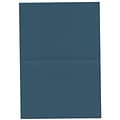 JAM Paper® Blank Foldover Cards, 4bar / A1 size, 3 1/2 x 4 7/8, Teal Blue, 100/pack (230913099)