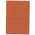 JAM Paper® Blank Foldover Cards, A2 size, 4 3/8 x 5 7/16, Dark Orange, 100/pack (330913104)