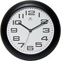 Infinity Instruments 12 Clear Analog Wall Clock, Black