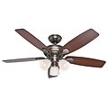 Hunter® Conway 52 5 Blades Ceiling Fan; Antique Pewter