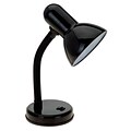 Simple Designs Basic Metal Desk Lamp with Flexible Hose Neck, Black (1180913ALL)