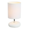 All the Rages Simple Designs LT2005-WHT Stonies Table Lamp, White