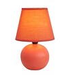 All the Rages Simple Designs LT2008-ORG Ceramic Globe Table Lamp; Orange