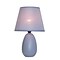 All the Rages Simple Designs LT2009-PRP Oval Ceramic Table Lamp, Purple