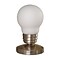 All the Rages Simple Designs NL2006-WHT Bulb Mini Touch Lamp, White