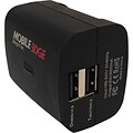 Mobile Edge DualPower 3.1 AC Auto Dual USB Wall Charger; Black