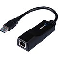 Sabrent™ SuperSpeed 1-Port USB 3.0 To 10/100/1000Mbps Ethernet Network Adapter; Black