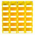 LocBin 3-210YWS Wall Storage Small Bins; Yellow