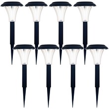 Garden Creations Solar-Powered LED Accent Light, Set of 8