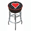 Trademark 30 Padded Swivel Bar Stool, Four Aces Heart