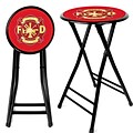 Trademark 24 Cushioned Folding Stool, Fire Fighter