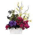 Nearly Natural 1270 Mixed Floral with Azalea Floral Arrangements, Assorted