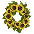 Nearly Natural 4787 22 Sunflower Wreath, Yellow