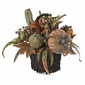 Nearly Natural 4903 Fall Pumpkin Berry Floral Arrangements, Green