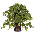 Nearly Natural 6646 Pothos Desk Top Plant in Decorative Vase