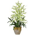 Nearly Natural 1070-GR Triple Dancing Lady Floral Arrangements, Green