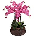 Nearly Natural 1201-DP Large Phalaenopsis Floral Arrangements, Dark pink