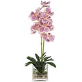 Nearly Natural 4638 Vanda Silk Floral Arrangements, Purple