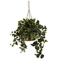 Nearly Natural 6736 Philo Hanging Plant in Basket