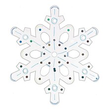 S&S Worldwide Snowflake Craft Kit, 12/Pack