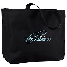 HBH™ 12 x 6 1/2 x 14 Bride Tote Bag, Black