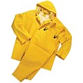 Anchor Brand Rainsuits, PVC/Polyester, Size S, Front Closure, Yellow