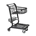 EXpress3500 Convenience Shopping Cart w/ Child Seat, Black