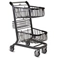 EXpress6000 Convenience Shopping Cart, Metallic Gray