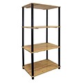 Ore International® Home Decorators Collection 4-Tier Pinewood Bookshelf, Light