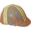Mutual Industries Reflective Hard Hat Cover, Orange, 10/Pack